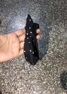 Black Polka Dot Headband