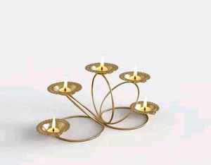 Elegant Shining Golden 5 Diya For A Special Look