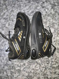 Stylish Black & Gold Sport Shoes