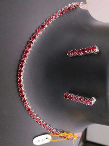 AD Ruby Sleek Necklace
