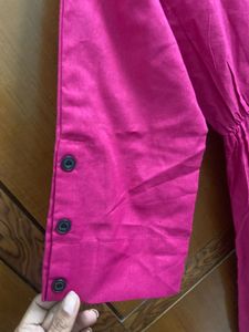 Sale!!Vibrant Pink Cotton Kurta