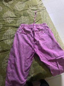 pink Acid Wash Joggers