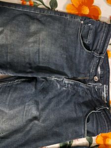 Men's Blue Black Denim Jeans - Set of 2