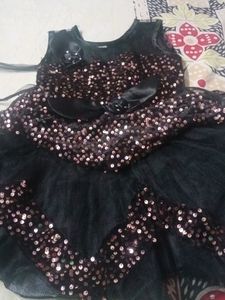 Party Wear Dress For 1 To 3 Years Girl