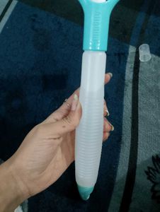 Wiper with spray