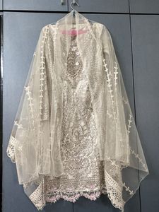 Pakistani heavy work kurta set with dupatta