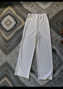 White Halter Vest &amp; Wide Leg Pants Set
