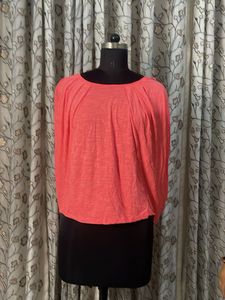Coral Dolman Sleeve Top
