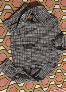 Chic Checked crop Shirt🫶🏻