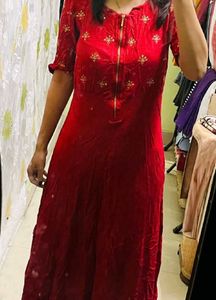 Elegant Red  Anarkali