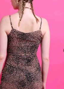 Leopard Print Slip Dress