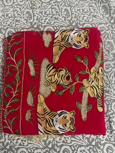 Fancy suit fabric 3 piece set color charry