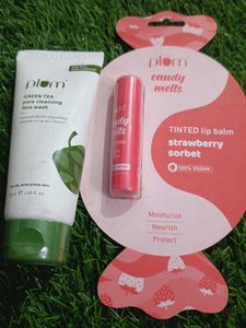 Plum Duo: Tinted Lip Balm & Face Wash