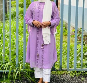 Elegant Purple Kurta Set of two