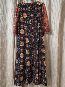 Patterned Ethnic woolen kurti with trouser