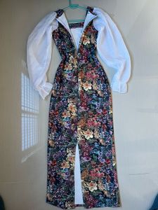 Floral bodycon with Puff Sleeves