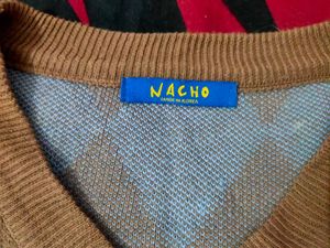 Argyle Pattern Sweater not used