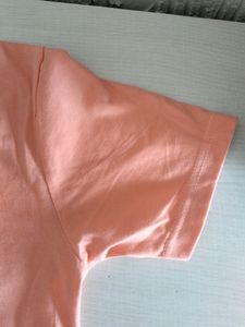 Cotton Regular Peach Color T-shirt