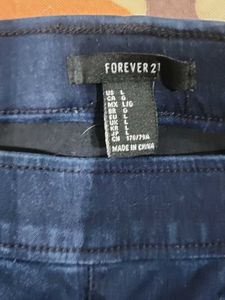 Dark Wash Forever 21 Jeggings Large size