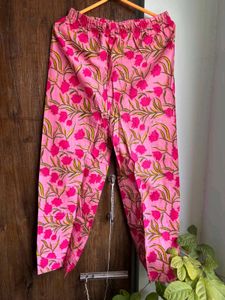Pink Floral Print Kurta with Dupatta
