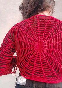 Unique Spiderweb Knit Top