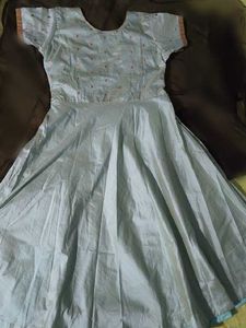 Elegant Light green Embellished Anarkali Dress
