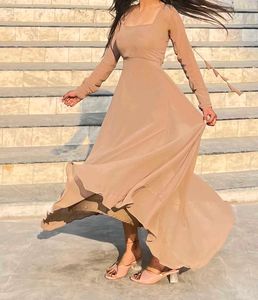 Flowy Peach Maxi Dress