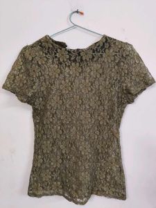 Sheer Floral Lace Top