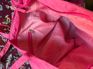 Prada Pink Nylon Tote Bag