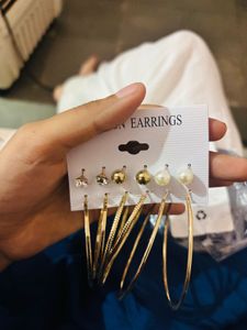 Chic Hoop Earrings Set