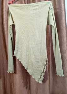 Stylish Off-Shoulder Long Sleeve Top