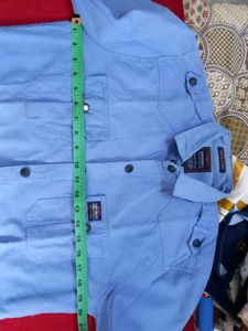 Superdry Men's Light Blue Casual thick Shirt