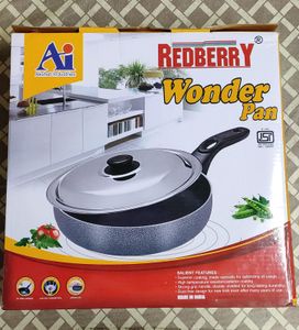 BRAND NEW NONSTICK FRY PAN WITH STAINLESS STEEL LI