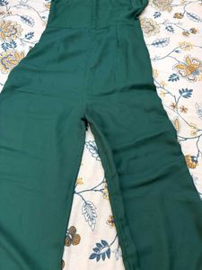 Elegant Green Embellished Jumpsuit