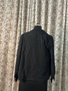 Elegant Black Embroidered Blouse