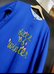 Blue🔵 Winter Top Tunic For Girl Or Woman 40 Bust