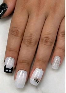 Sparkling White Nail Set