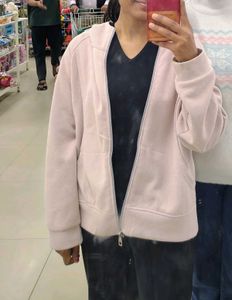 Soft Pink Zip Hoodie Sweatshirt – Cozy &amp; Stylish �