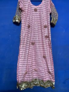 Sparkling Pink Sequined Kurta