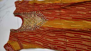 Ethnic Kurta with Embellished Neckline