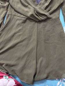 Chic Olive Green Jumpsuit