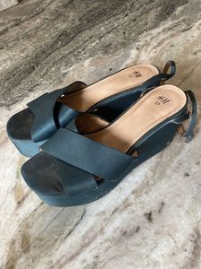 H&M Wedge Platform Sandals (tie up)