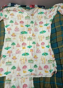 Cute Umbrella Print cord set