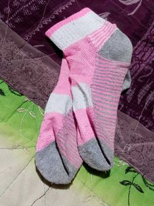 Striped Pink Socks