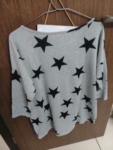 SOLD OUT ONLY Women’s Grey All-Over Black Star Pri
