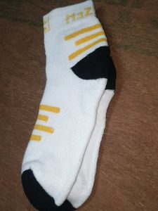 White Socks with Yellow Accents