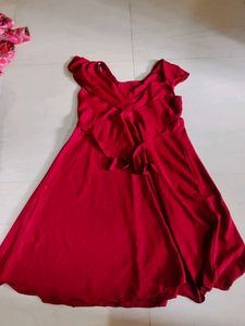 Maroon Gown For Party Wear