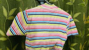 Striped Mock Neck Top