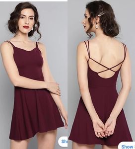 Chic Plum Spaghetti Strap Dress