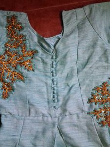 Beautiful Teal Ethnic Gown